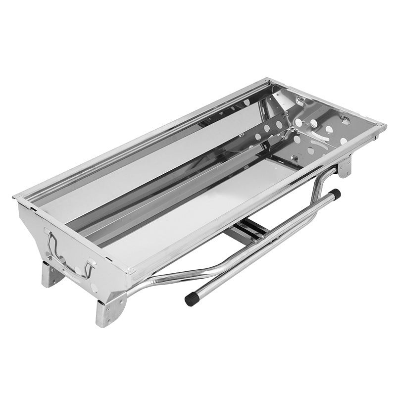 Grill Anywhere with the Outdoor Portable Folding BBQ Stainless Steel Grill
