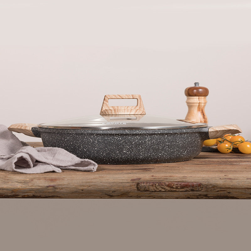 Carrot Maifan Stone Non-Stick Steak Frying Pan