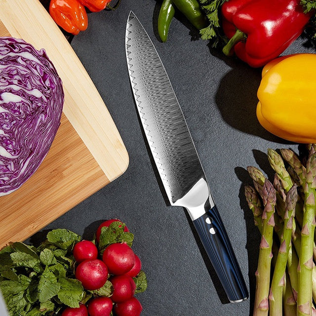 Damascus knife Japanese VG10 kitchen knife