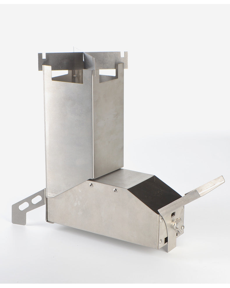 Outdoor stainless steel folding barbecue grill