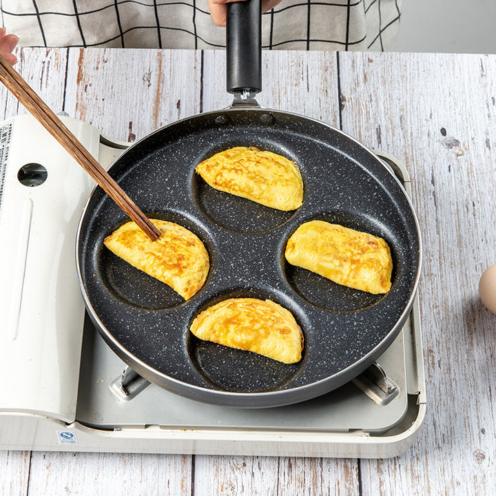 Flat Bottom Four-Hole Omelette Pan