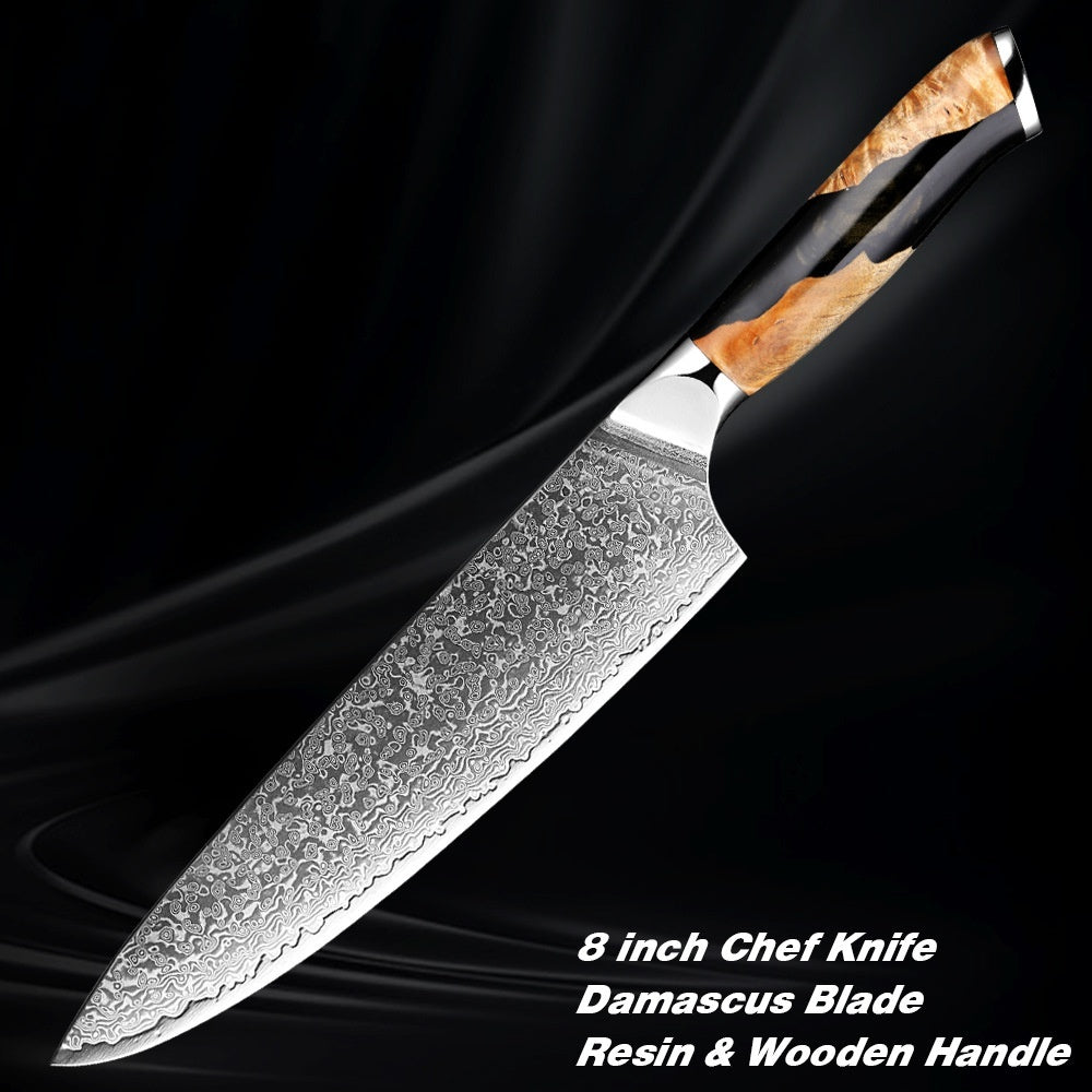 Damascus Steel Chef Knife Kitchen