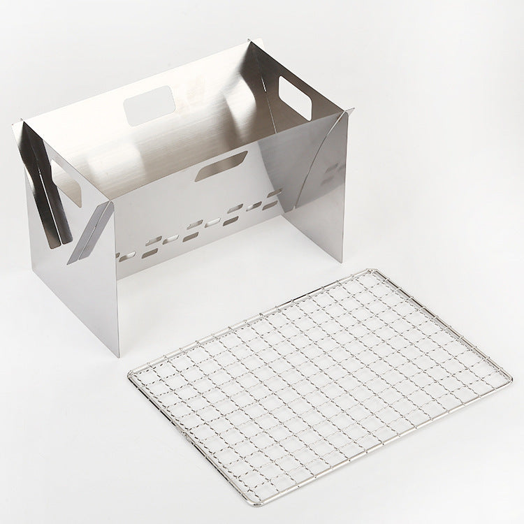 Stainless Steel Flat Card Barbecue Grill