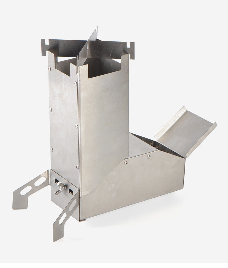 Outdoor stainless steel folding barbecue grill