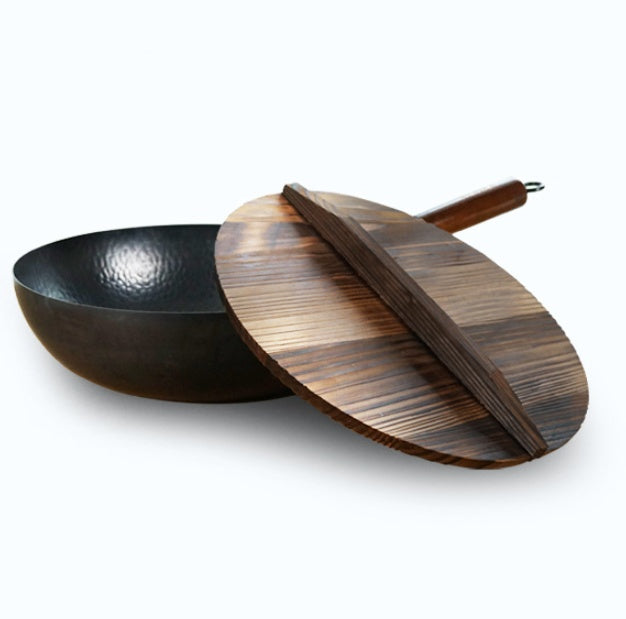 Bottom Uncoated Wok Frying Pan