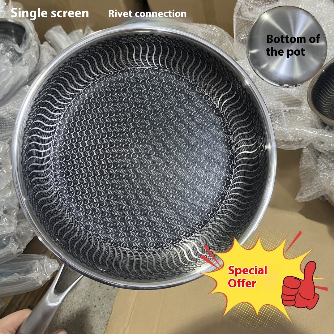Stainless Steel Frying Pan Household