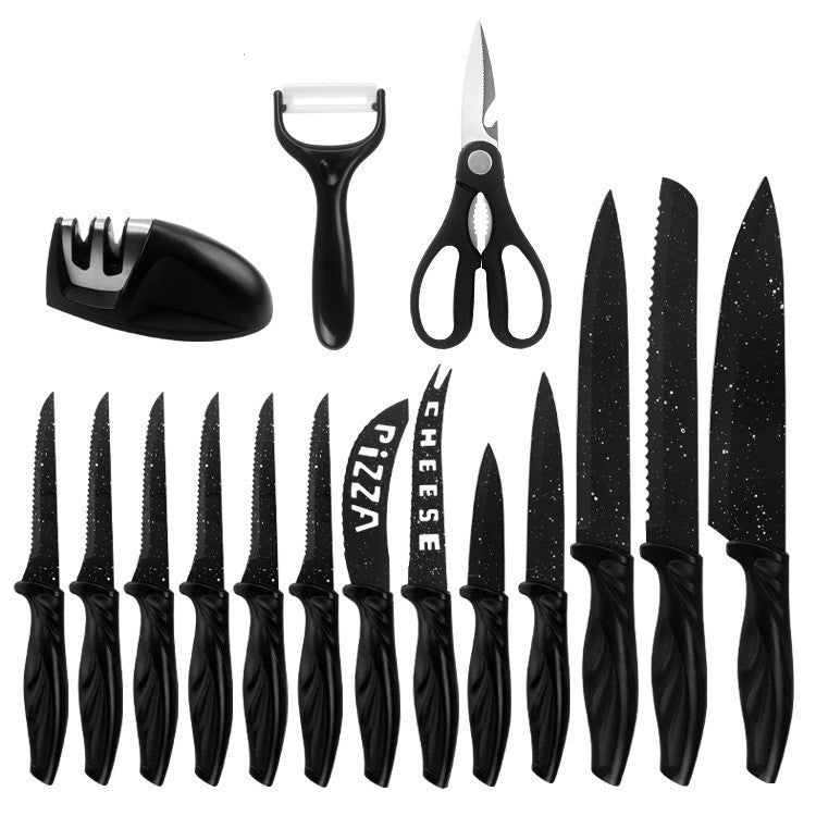 A Full Set Of Kitchen Knives