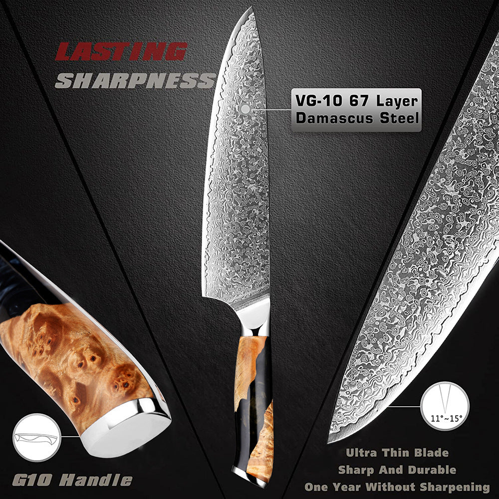 Damascus Steel Chef Knife Kitchen