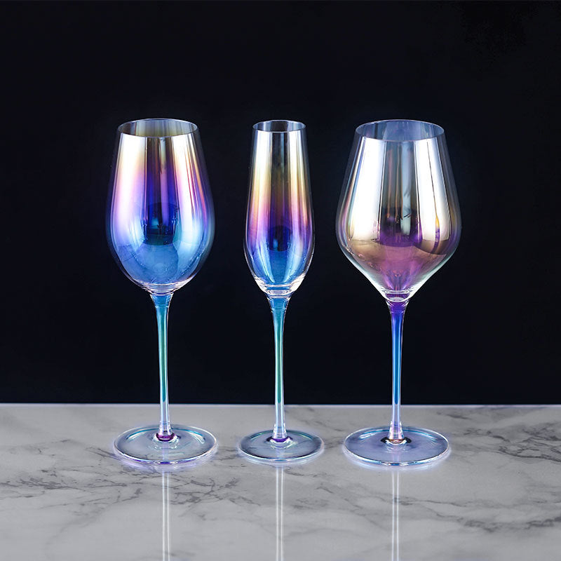 Gradient Colorful Glass Goblets