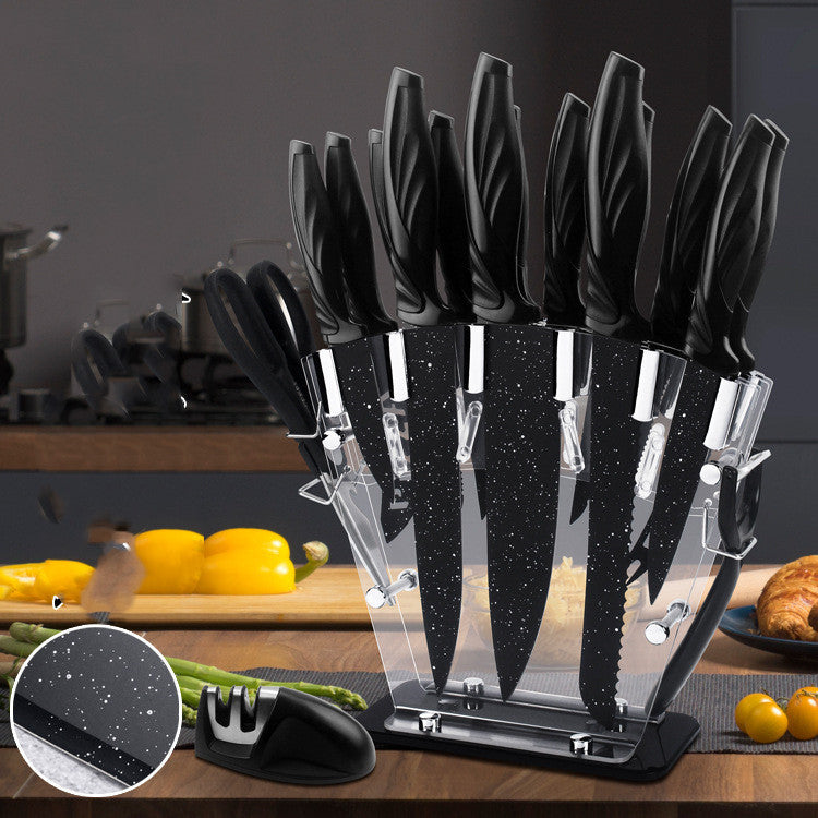 A Full Set Of Kitchen Knives