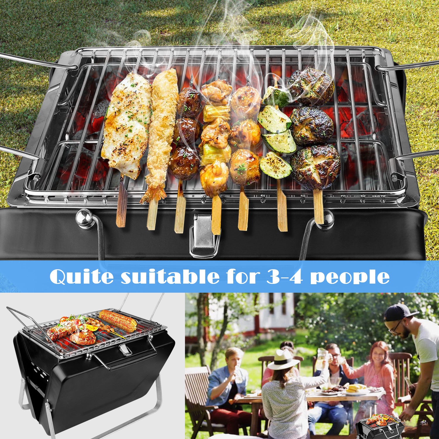 Mini barbecue grill outdoor