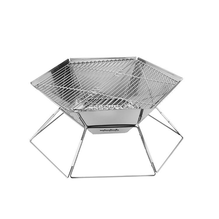 Stainless Steel Folding Portable Barbecue Grill