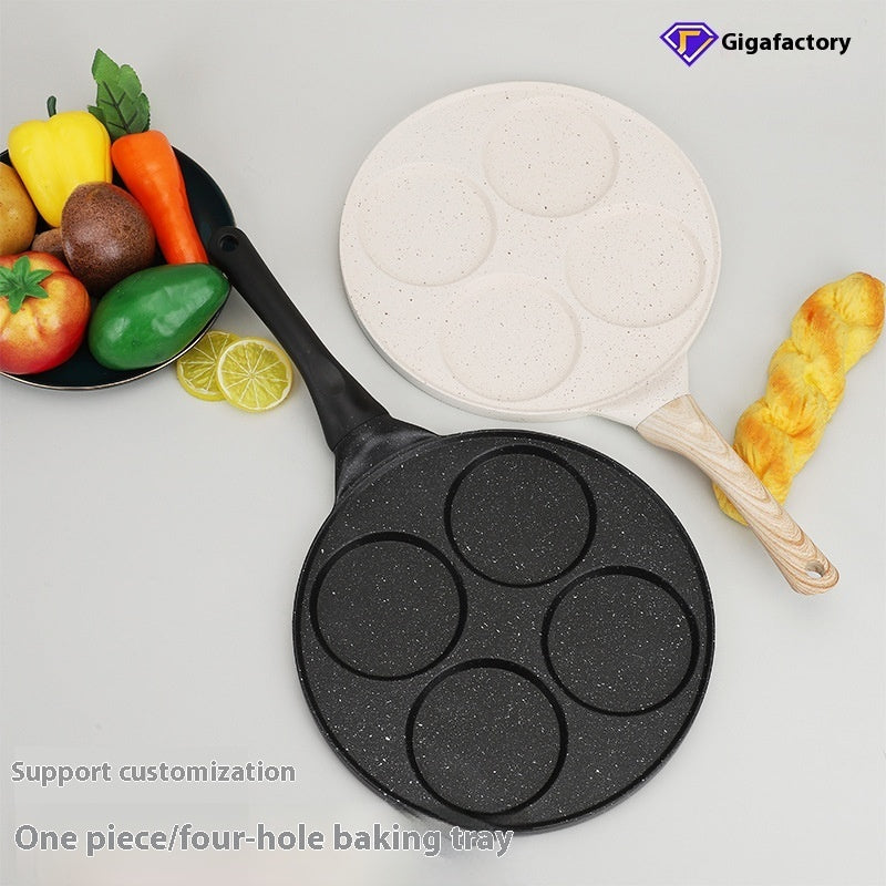 Non-stick Four-hole Aluminum Frying Pan