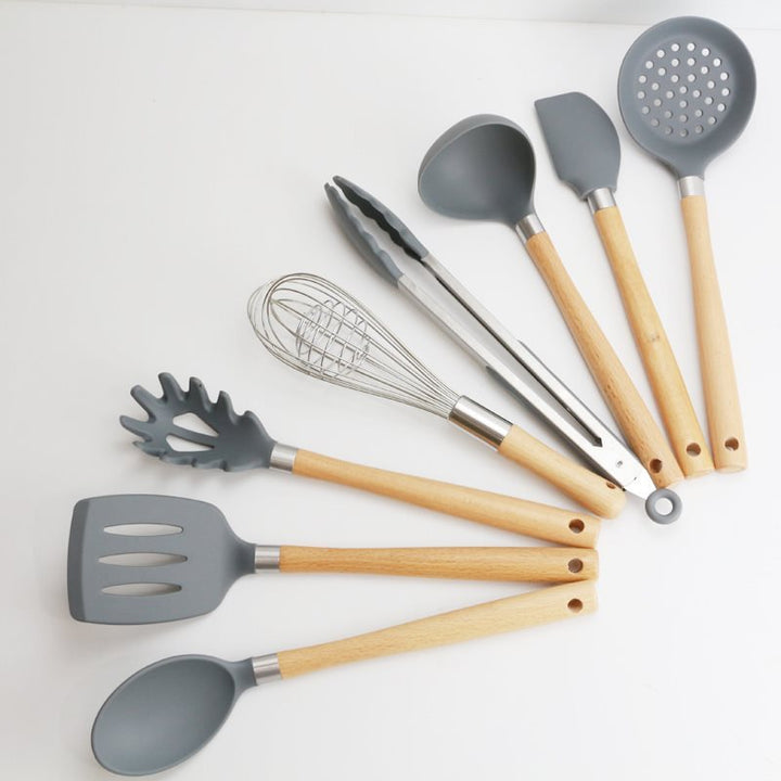 Handle Silicone Kitchen Utensils