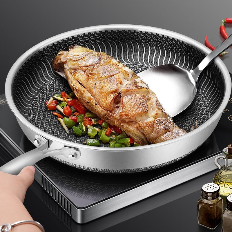 Stainless Steel Frying Pan Household
