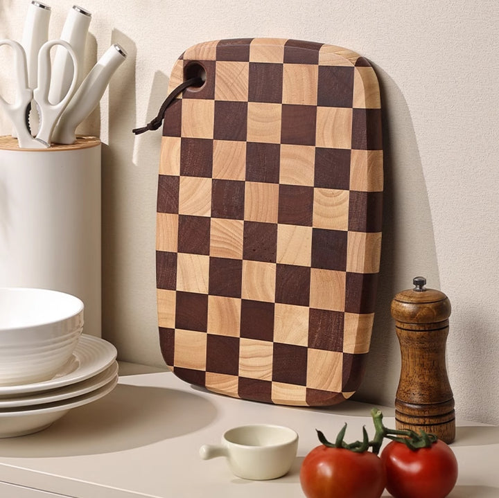 Acacia Mangium Chessboard Grid Cutting Board